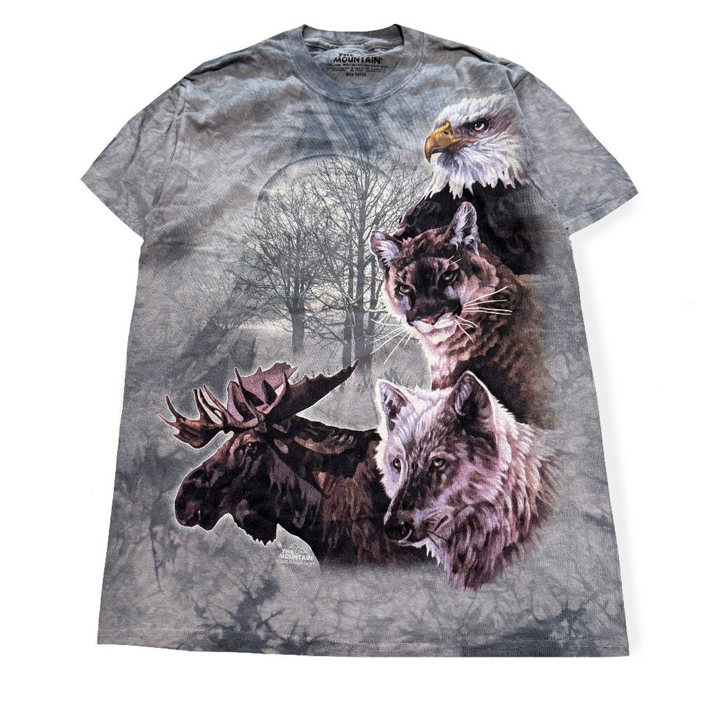 Secondhand The Mountain, Moose, Wolf, Mountain Lion, and Bald Eagle T-Shirt